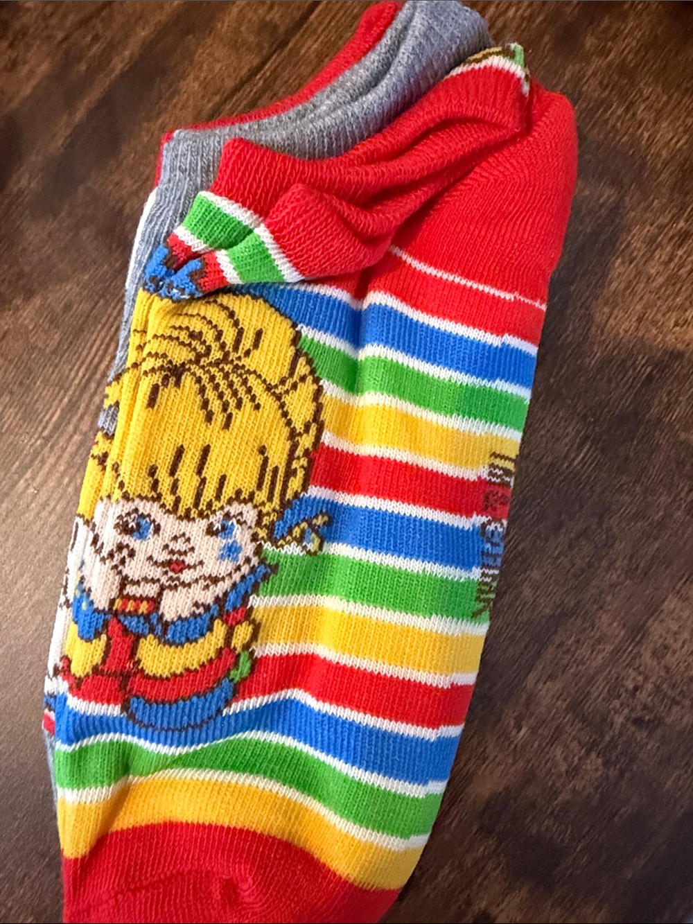 Rainbow Brite Socks with Multicolor Designs - Picture 4 of 5